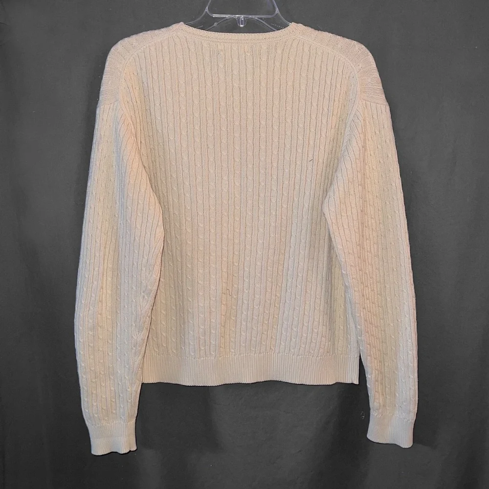 Beige Cable Knit Sweater - Picture 3 of 5